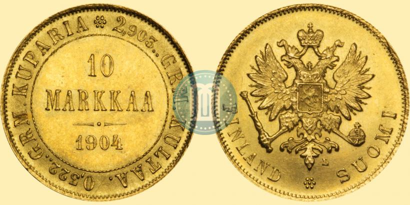 Picture 10 markkaa 1904 year L 