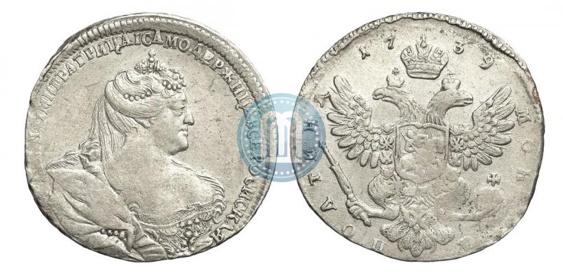 Фото Полтина 1739 года  "Московский тип"