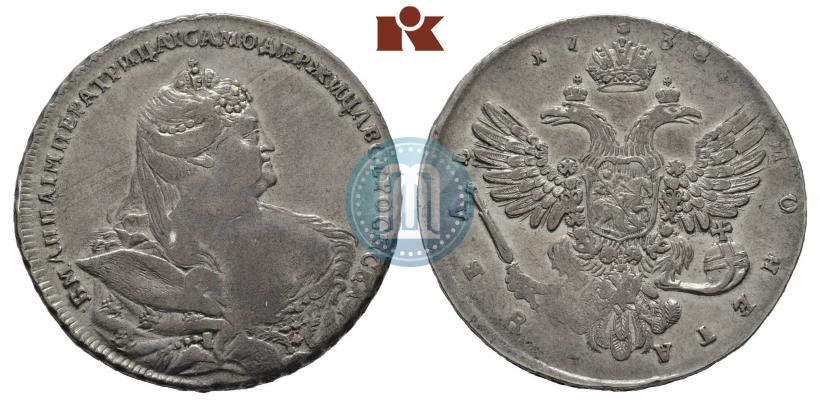 Picture 1 rouble 1738 year  "Moscow type"