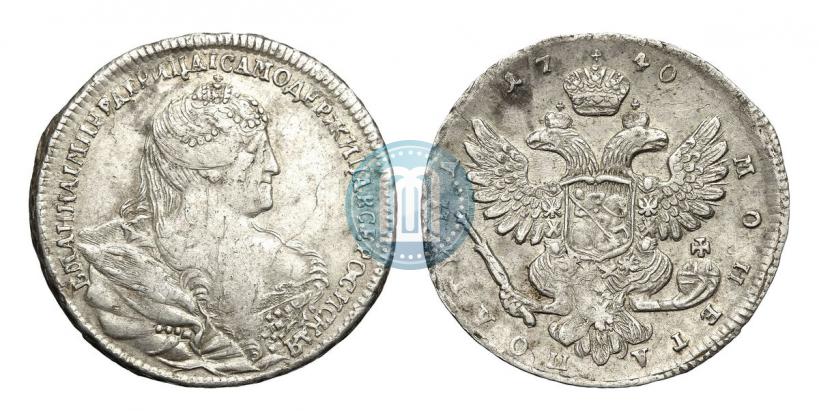 Фото Полтина 1740 года  "Московский тип"