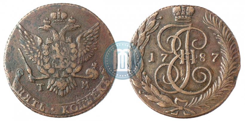 Фото 5 копеек 1787 года ТМ 