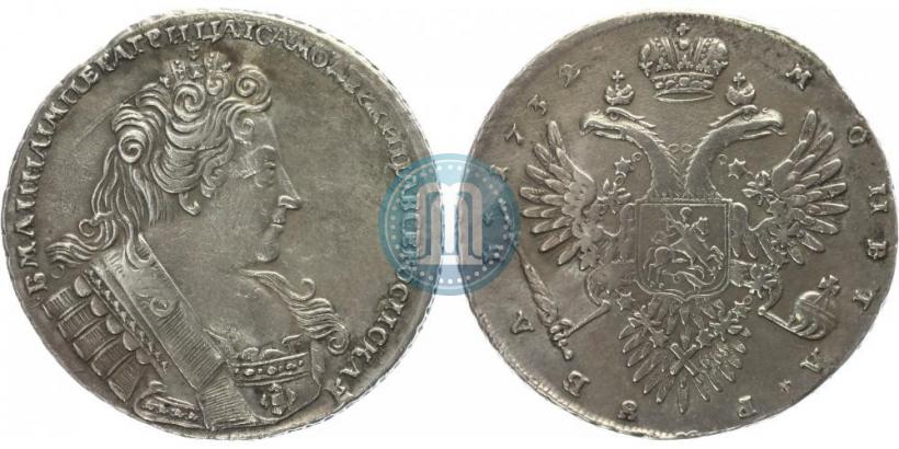 Фото 1 рубль 1732 года  