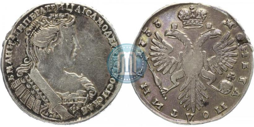 Фото Полтина 1733 года  