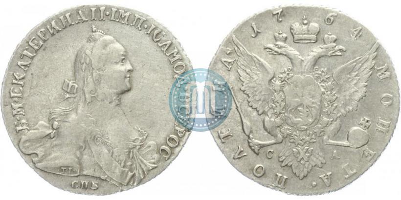 Фото Полтина 1764 года СПБ-СА 