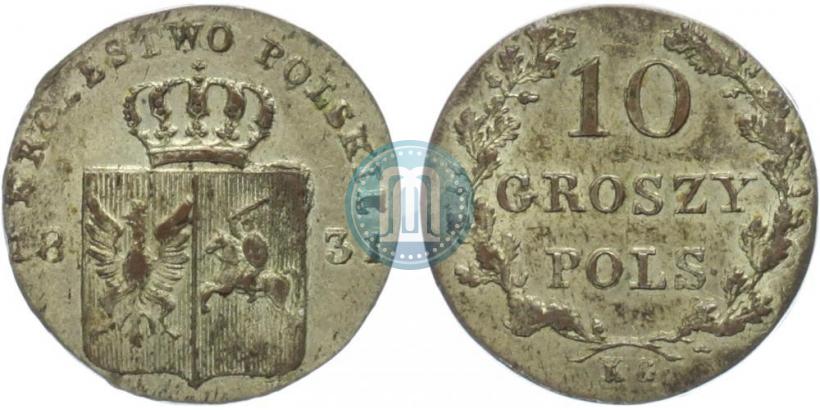 Picture 10 groszy 1831 year KG "Polish uprising"