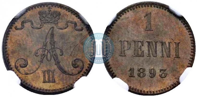 Picture 1 penni 1893 year  
