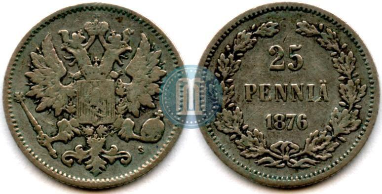 Фото 25 пенни 1876 года S 
