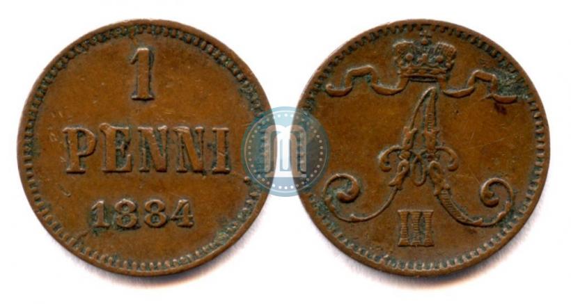 Picture 1 penni 1884 year  
