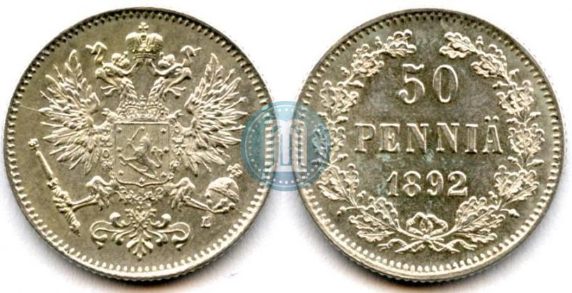 Picture 50 pennia 1892 year L 