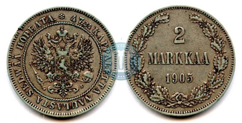 Picture 2 markkaa 1905 year L 