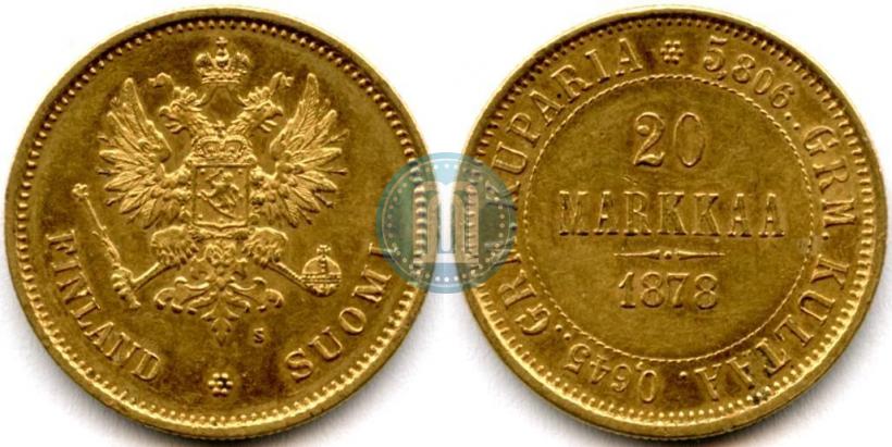 Picture 20 markkaa 1878 year S 