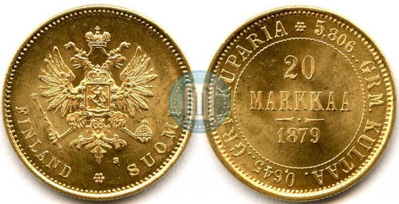Picture 20 markkaa 1879 year S 
