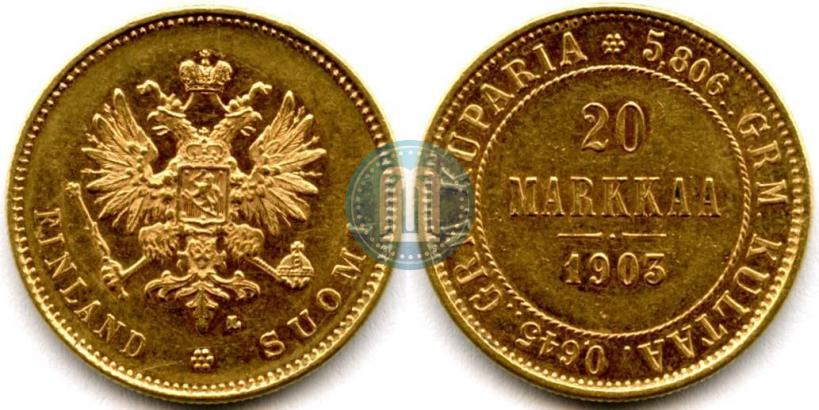 Picture 20 markkaa 1903 year L 