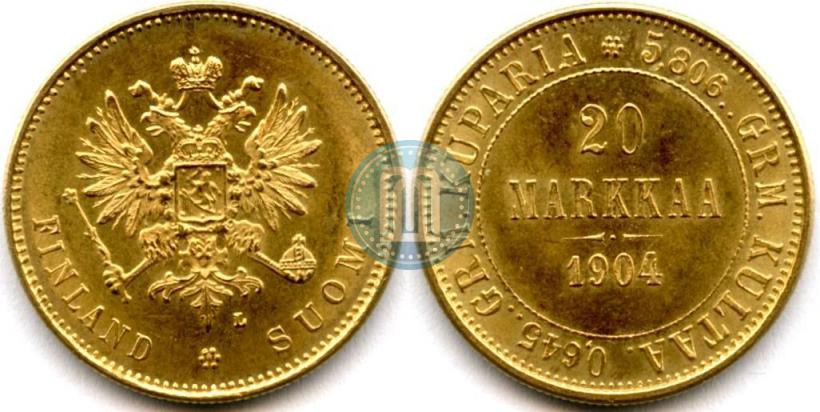 Picture 20 markkaa 1904 year L 