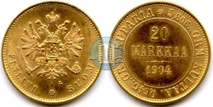 Picture 20 markkaa 1904 year L 