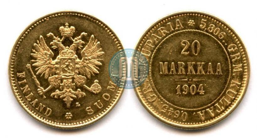 Picture 20 markkaa 1904 year L 