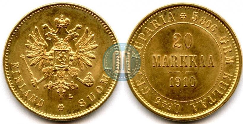 Picture 20 markkaa 1910 year L 