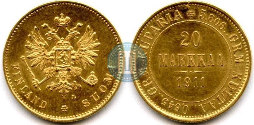 Picture 20 markkaa 1911 year L 
