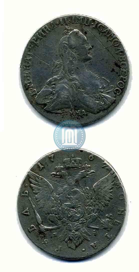 Picture 1 rouble 1767 year ММД-EI 