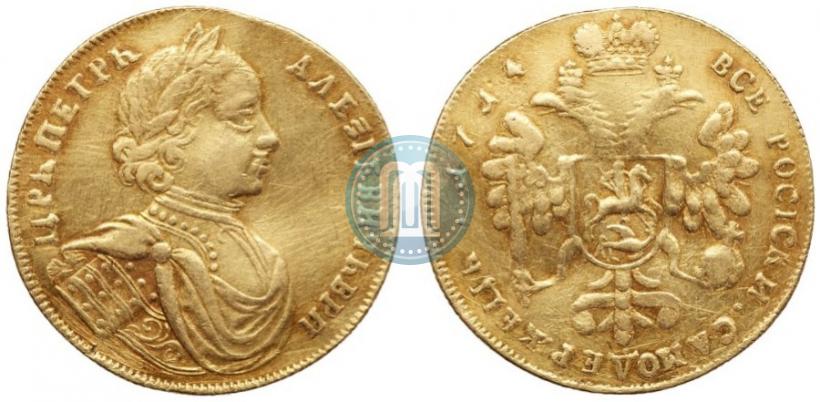 Фото 2 червонца 1714 года  