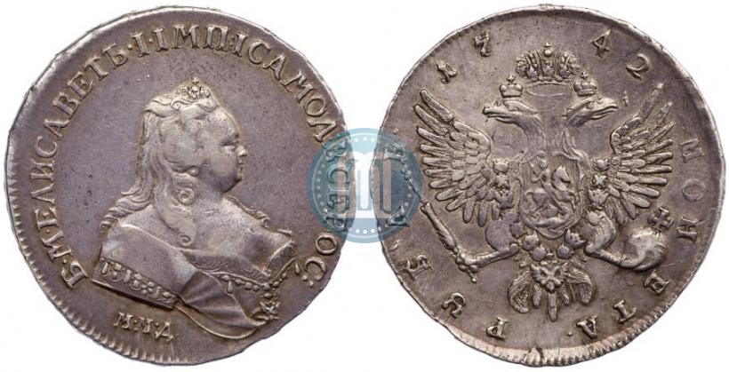 Picture 1 rouble 1742 year ММД 