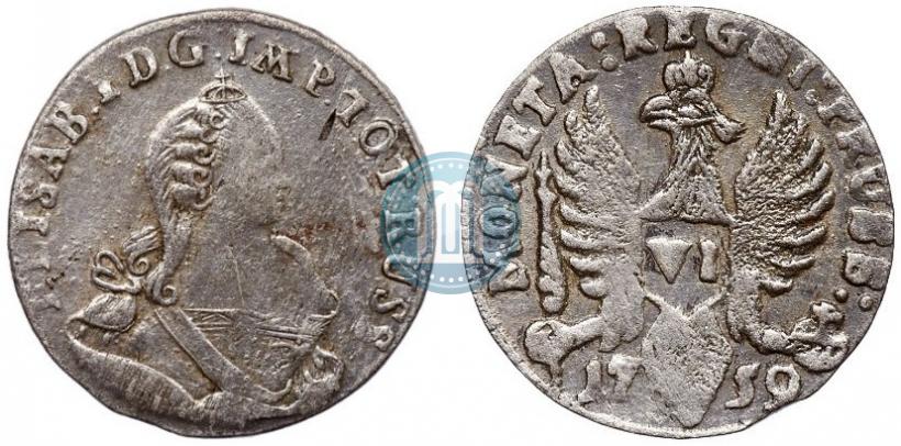 Picture 6 groszy 1759 year  