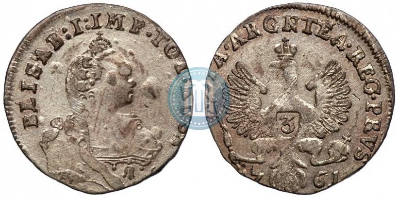 Picture 3 grosze 1761 year  