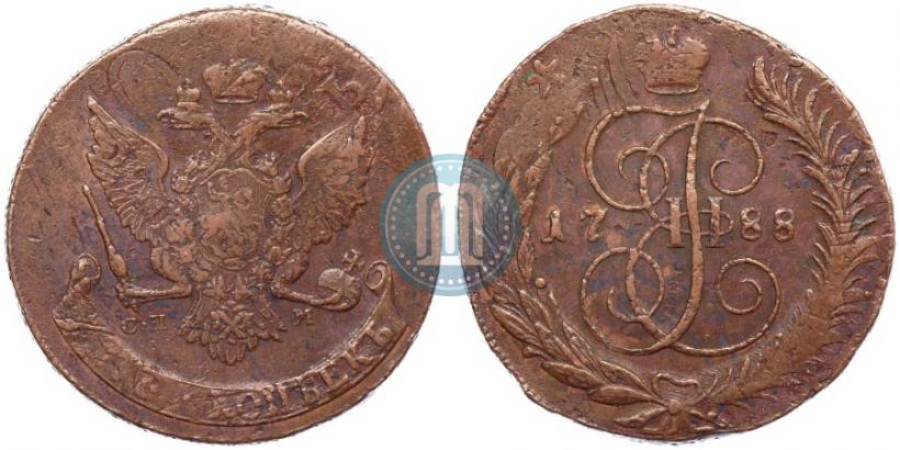 Фото 5 копеек 1788 года СПМ 