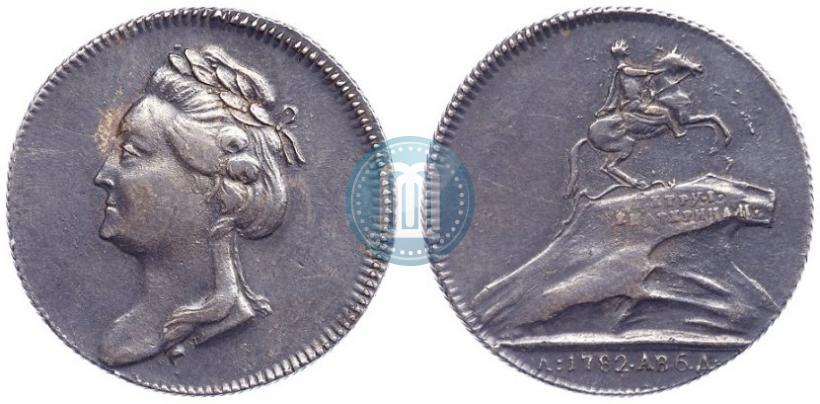 Picture Token Coin 1782 year  "Monument to Peter the Great in Saint-Petersburg"