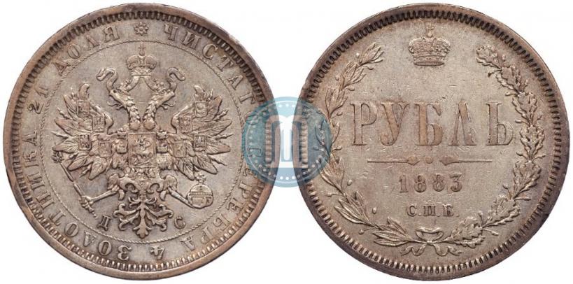 Picture 1 rouble 1883 year СПБ-ДС 