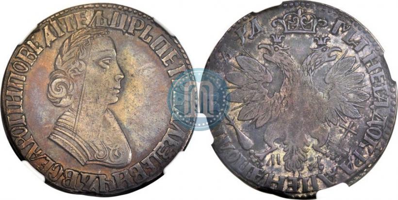 Picture Poltina 1704 year МД "Portrait by F. Alekseev"