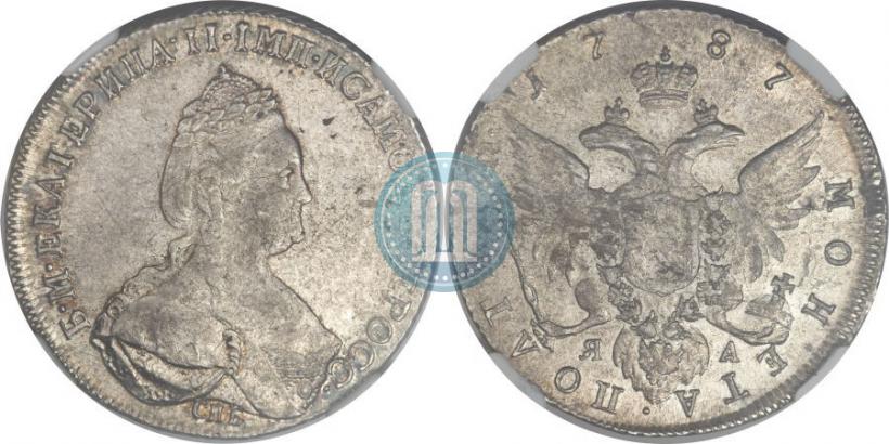 Фото Полтина 1787 года СПБ-ЯА 