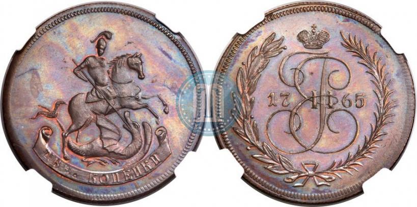 Фото 2 копейки 1765 года  