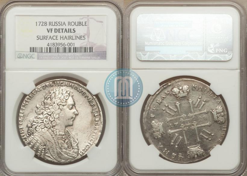 Picture 1 rouble 1728 year  "Type of 1728"