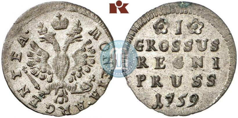 Фото 1 грош 1759 года  