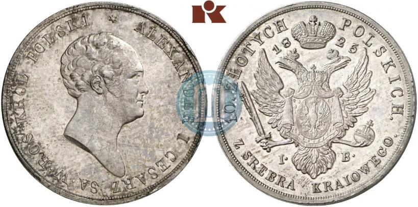 Picture 10 złotych 1825 year IB 