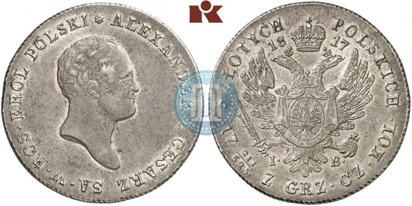 Picture 5 złotych 1817 year IB 