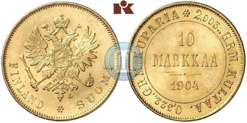 Picture 10 markkaa 1904 year L 