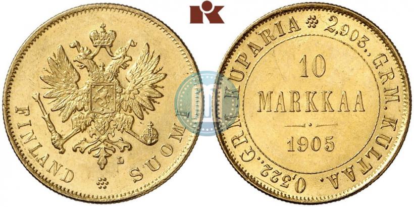 Picture 10 markkaa 1905 year L 