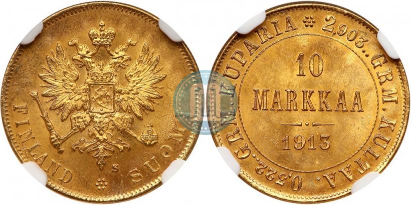 Picture 10 markkaa 1913 year S 