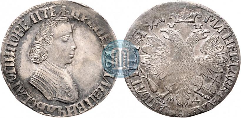 Picture Poltina 1704 year МД "Portrait by F. Alekseev"