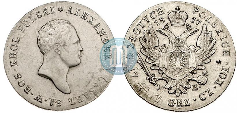 Picture 5 złotych 1817 year IB 