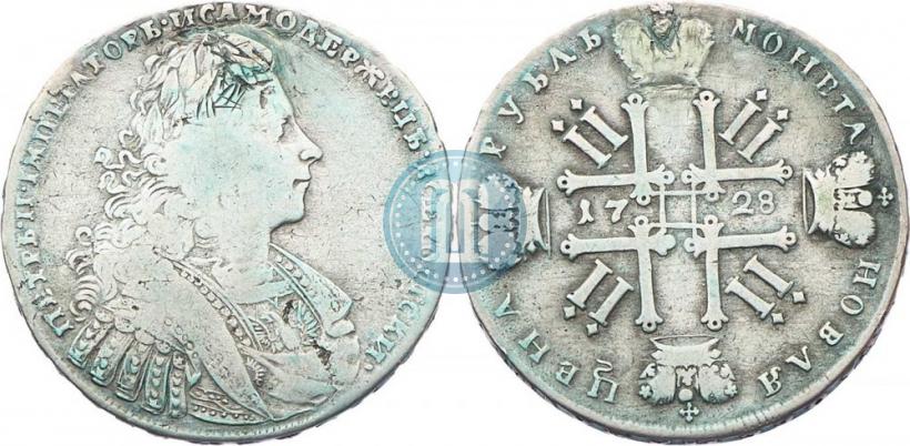 Picture 1 rouble 1728 year  "Type of 1728"
