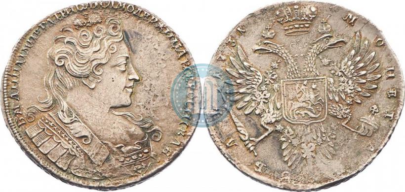 Picture 1 rouble 1731 year  