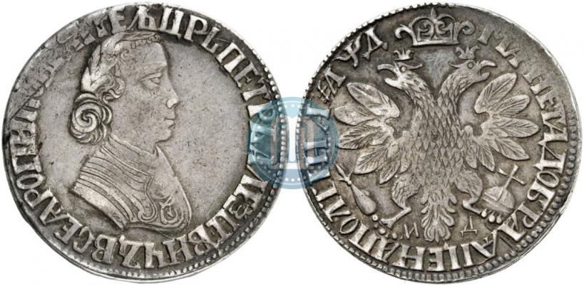 Picture Poltina 1704 year МД "Portrait by F. Alekseev"