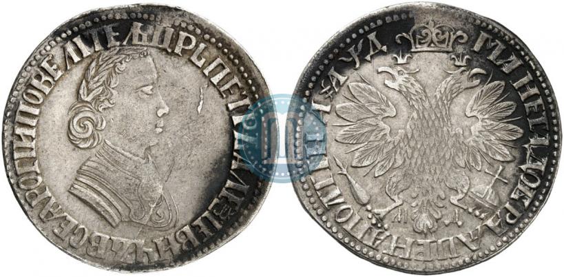 Picture Poltina 1704 year МД "Portrait by F. Alekseev"
