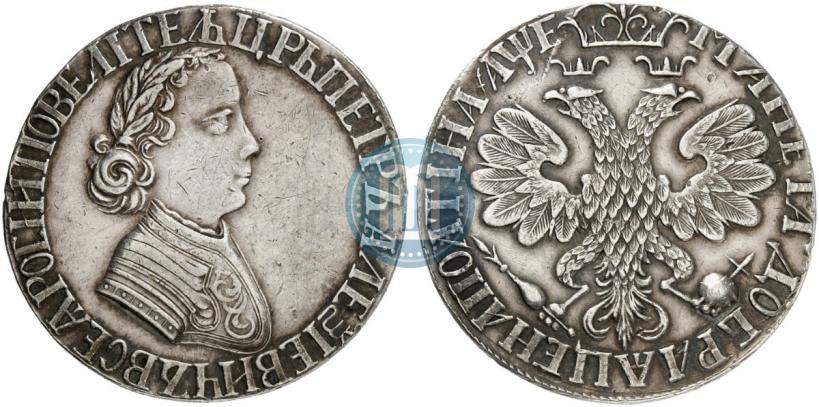 Фото Полтина 1705 года  "Портрет работы Ф. Алексеева"