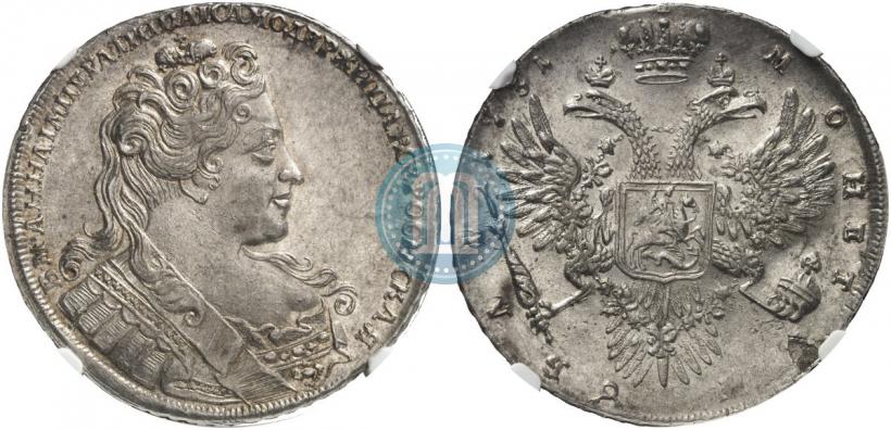 Picture 1 rouble 1731 year  