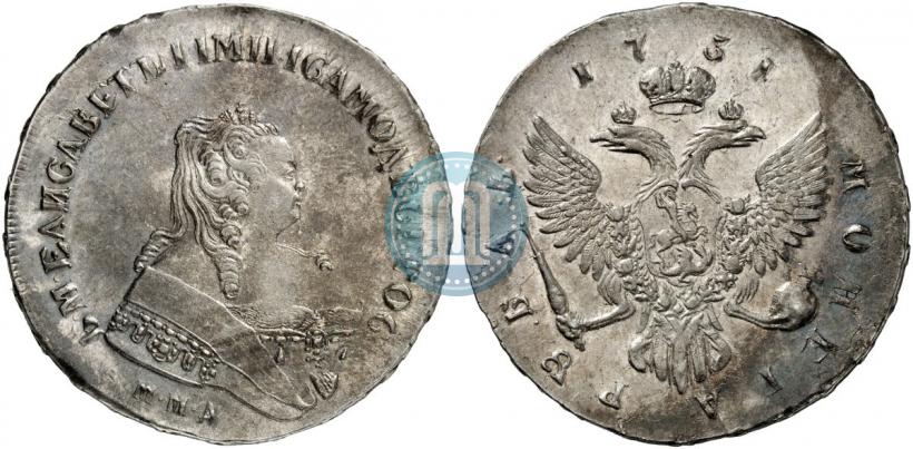 Picture 1 rouble 1751 year ММД 