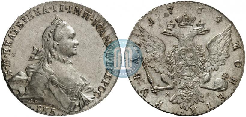 Фото 1 рубль 1764 года СПБ-ЯI 